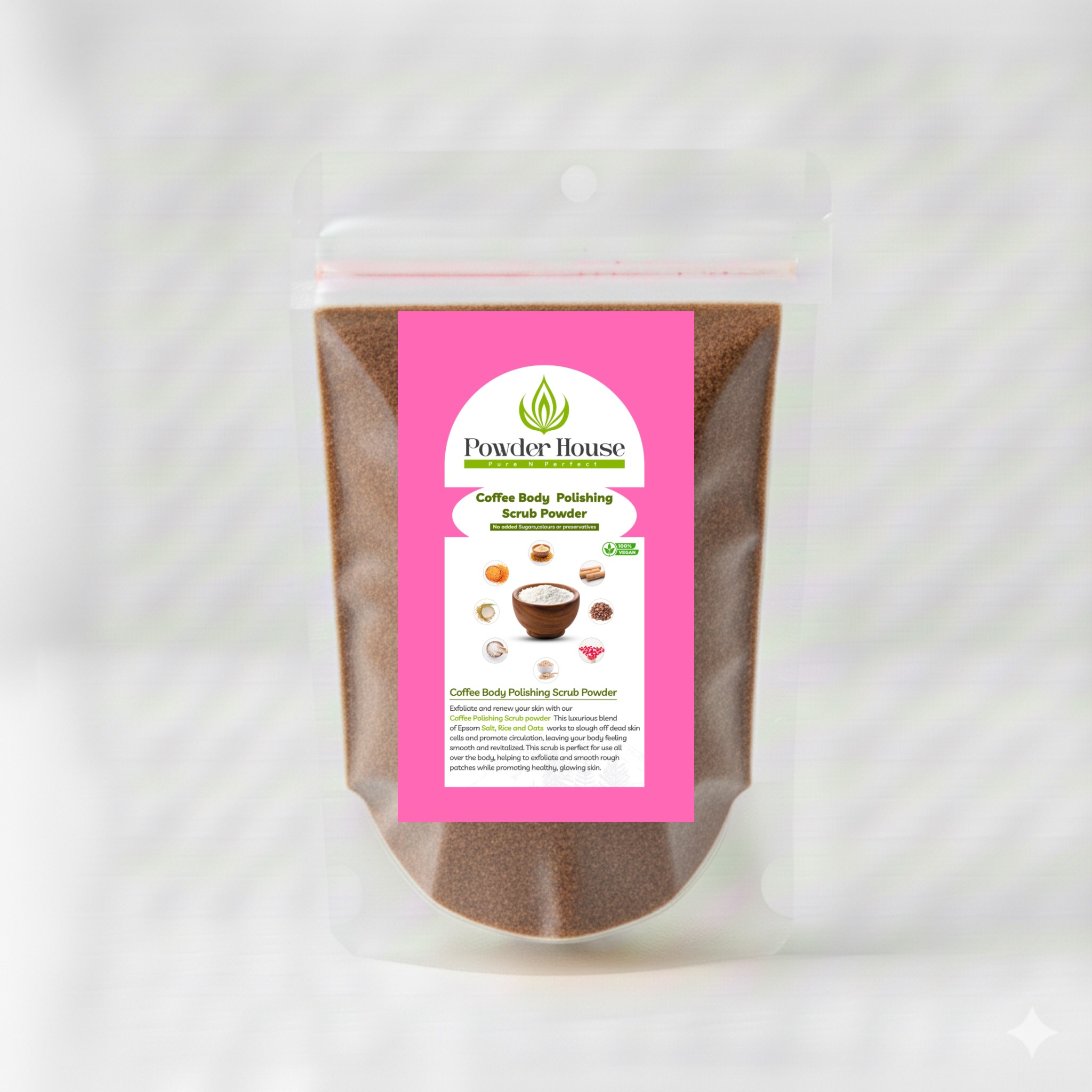 Coffee Body Polishing Scrub Powder